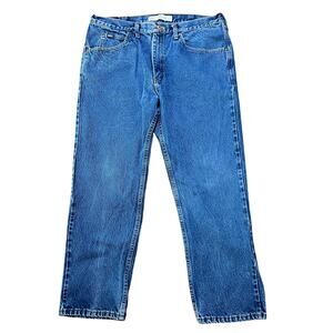 Lee Regular Fit High Waisted Medium Wash Straight Jeans Mens Size 38 x  29 Blue